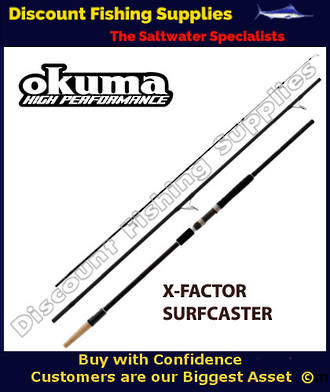 okuma 15 ft surf rod Okuma X-Factor 15' Surf Rod 3pc | X FACTOR | SURF ROD | OKUMA
