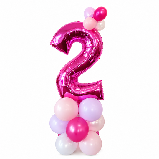 Single Giant Number on Balloon Base