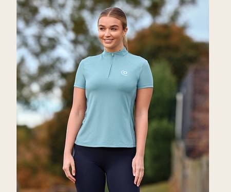 Dublin 1/4 Zip Breathable Short Sleeve Riding Top