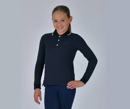 Dublin Kids Cotton Pique Long Sleeve Polo
