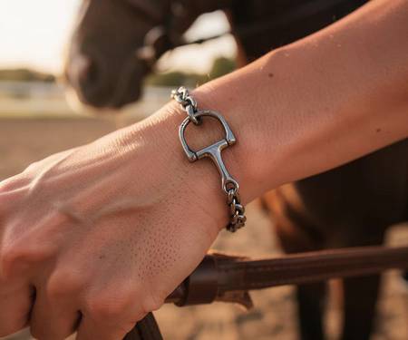 Hypoallergenic Stainless Steel Equine Bit Bracelet