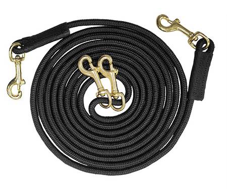 Oregon Draw Reins with Brass Plated Snap