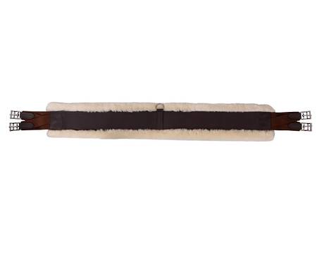 Platinum Leather Girth with Sheepskin Backing
