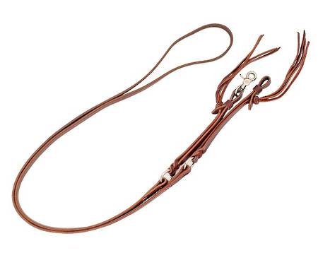 Zilco Latigo Leather Roping Reins with O-Rings