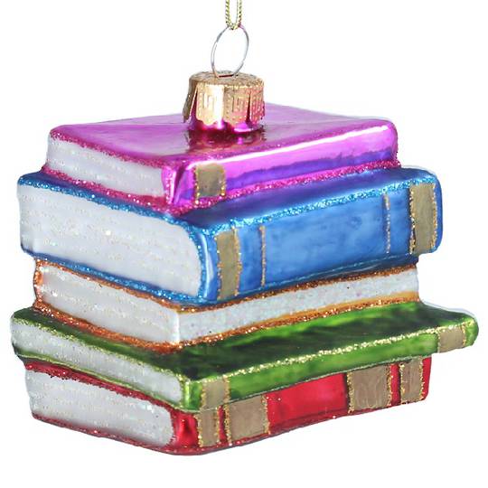 Glass Stack of Books 7cm *ETA NOV