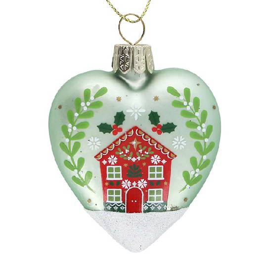 Glass Heart Sage, Kinfolk House 7cm *ETA NOV