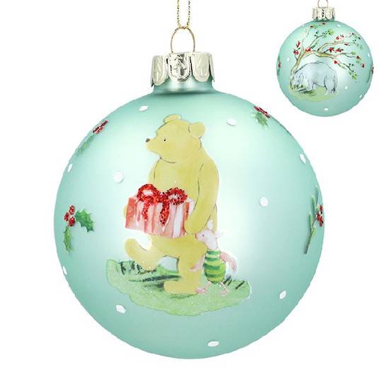 Glass Ball Sage, Winnie-The-Pooh & Eeyore 8cm *ETA Nov