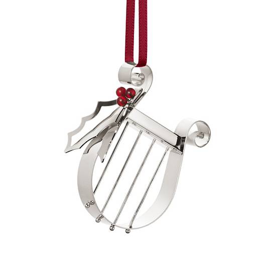 INDENT - Georg Jensen Holiday Ornament, Harp, Palladium 2026