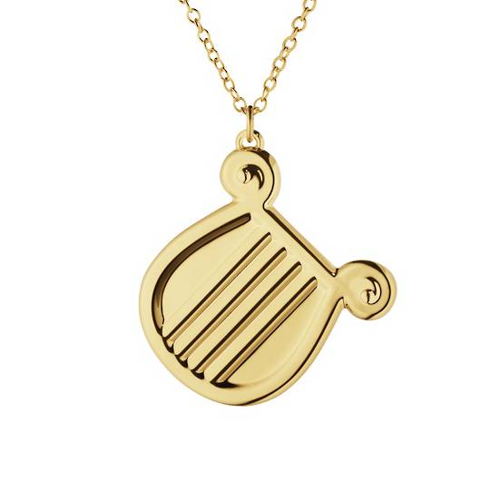 INDENT - Georg Jensen Chain Ornament, Harp, Gold 2026