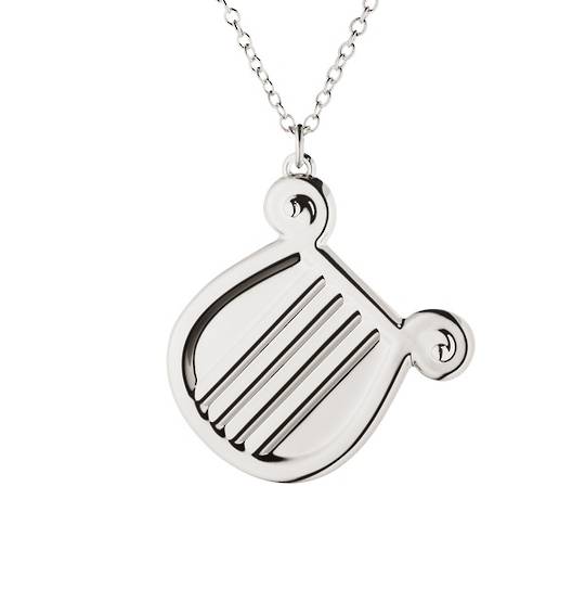 INDENT - Georg Jensen Chain Ornament, Harp, Palladium 2026