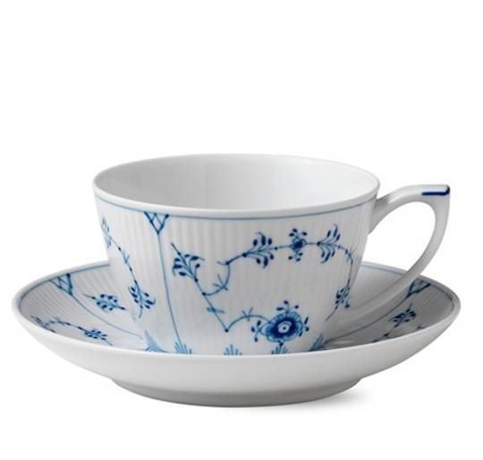 INDENT- Royal Copenhagen BlueFluted Cup & Saucer 280ml