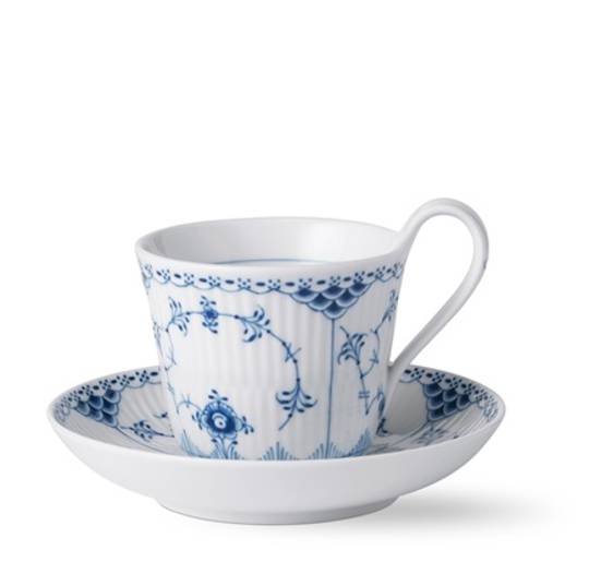 INDENT - Royal Copenhagen Half Lace Cup & Saucer 240ml