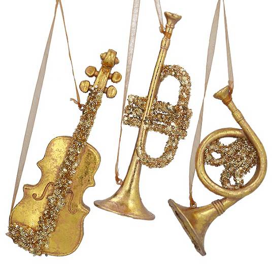 INDENT - SET 3, Maxi Acrylic Gold Instruments 26cm