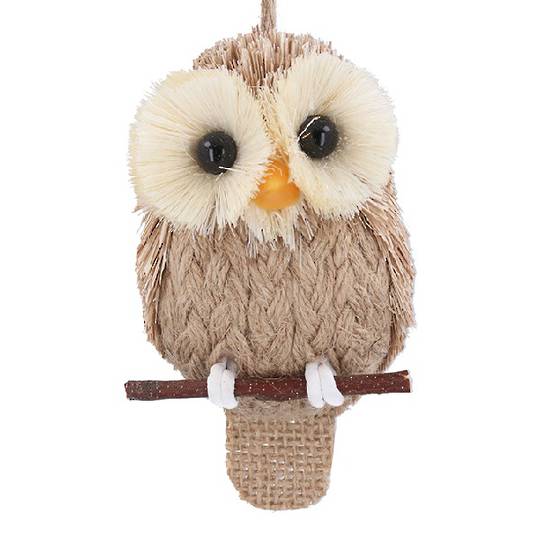 Bristle Jute Owl 15cm *ETA NOV