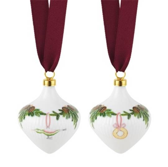 INDENT - Starfluted Bauble Pair 9cm, Design A