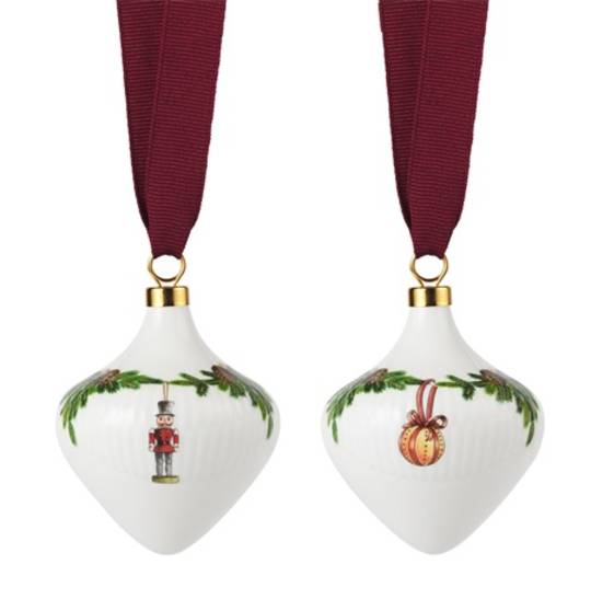 INDENT - Starfluted Bauble Pair 9cm, Design B