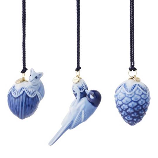 INDENT - Royal Copenhagen Mini Blue Ornaments Set 3, 2026