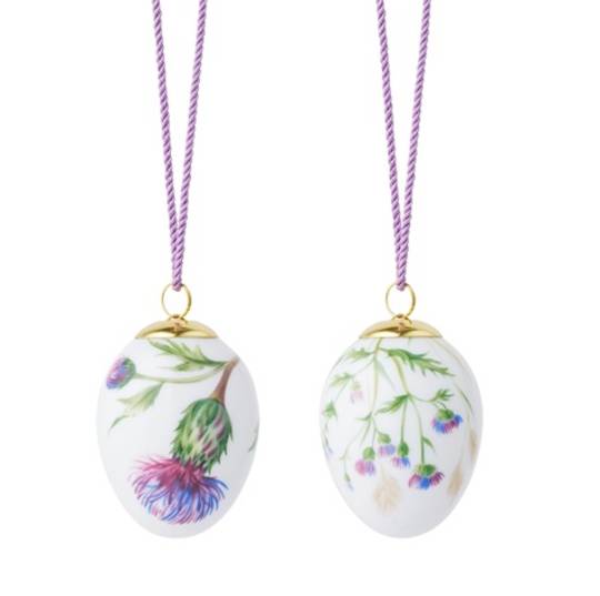 Royal Copenhagen Egg Pair 6cm, Thistle 2026 *ETA AUG