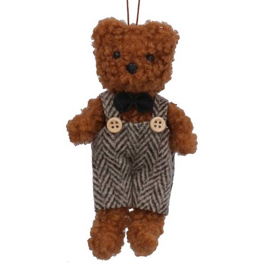 Plush Dressed Mr Brown Teddy Bear 12cm *ETA Nov