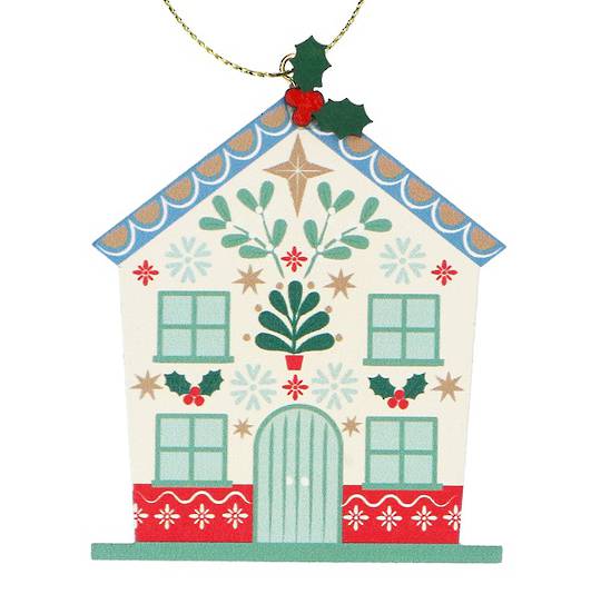 Wood Alpine Kinfolk Cream House 8cm *ETA Nov