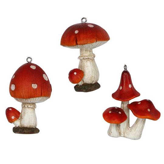 PRE-ORDER - Pack 12, Resin Mushrooms 6cm *ETA NOV