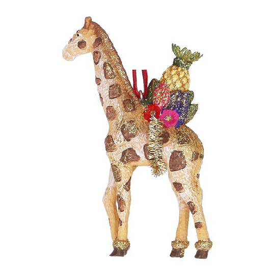 Resin Fantasia Giraffe, Fruit Saddle 11cm *ETA Nov