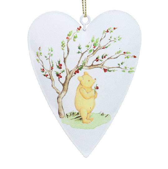 Tin Heart Cream, Winnie-The-Pooh (& Piglet on Back) 10cm *ETA Nov