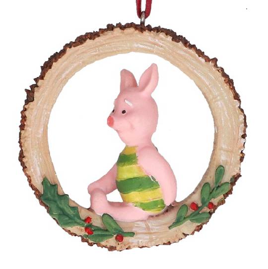Resin Piglet in Log 7cm *ETA Nov