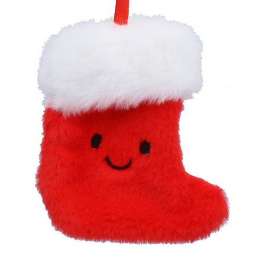 Fabric Plush Happy Christmas Sock 12cm *ETA Nov