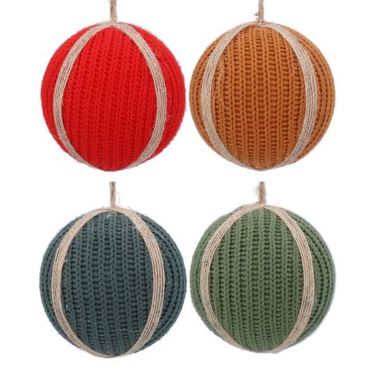 INDENT - Pack 12, Poly Ball, Fabric Knit 7cm
