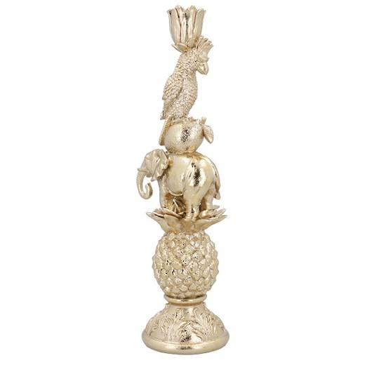 INDENT - Pack 2, Resin Fantasia Candle Holder 36cm