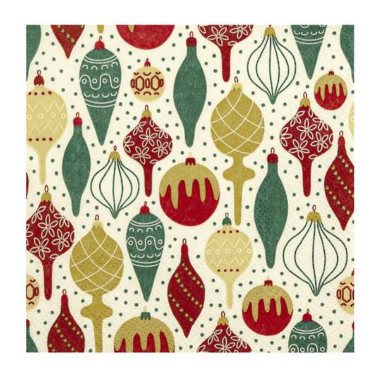 Cocktail Paper Napkins 25cm, Tree Deco Classic