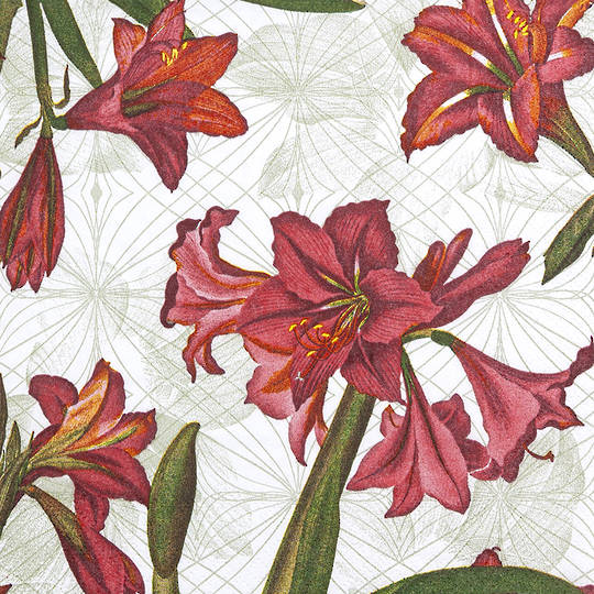 Paper Napkins 33cm, Natural Amaryllis Pure *ETA Nov