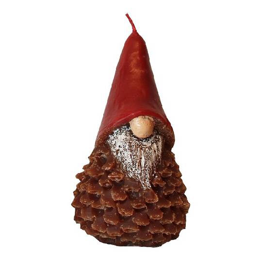 Pinecone Santa Candle 7x12cm *ETA NOV