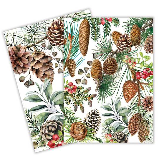 White Spruce Tea Towel, Set 2