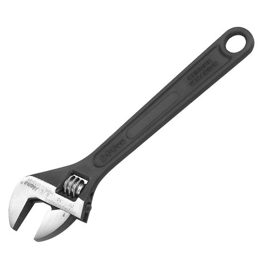 Hans 8"/200mm Adjustable Wrench (Black)