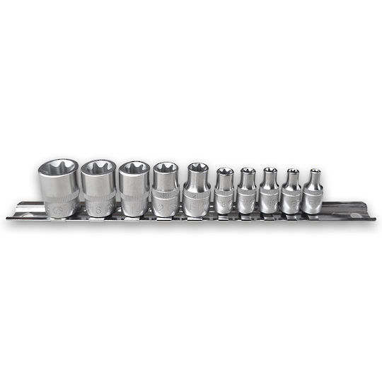 Hans 3/8+1/4Dr 10pc E4-E18 E-Torx Set