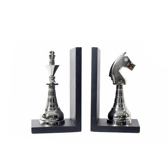 CHESS KING & KNIGHT BOOKENDS