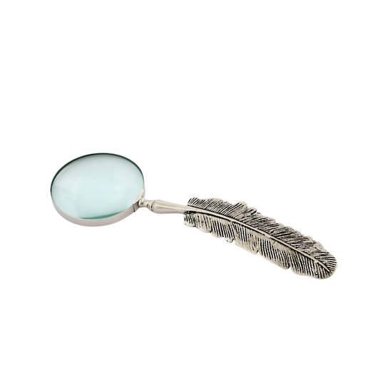 LEAF MAGNIFIER NICKEL 10CM