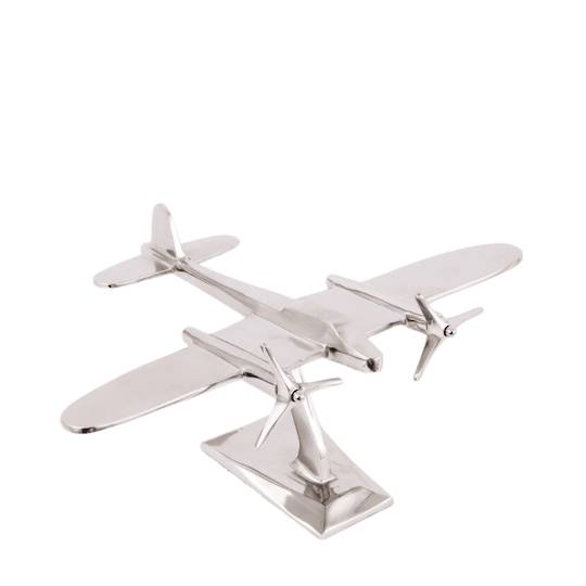 PROPELLER PLANE ORNAMENT POLISHED NICKEL