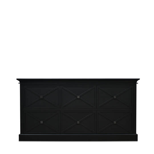 ISLAND LIFE 6 DRAWER DRESSER BLACK