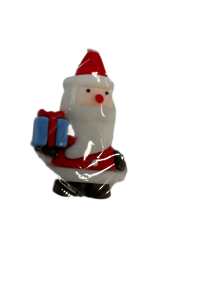 Claydough Santa holding present(10)