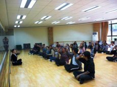 Dancing class in Greentown School