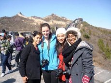 on the Great Wall of China