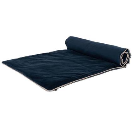 French Velvet Sofa Mattress in Ink - washable