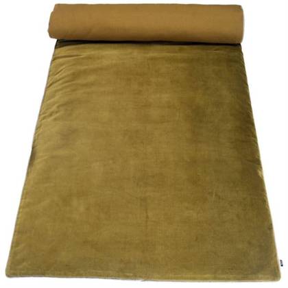 French Velvet Sofa Mattress in Olive Green - washable (sold)