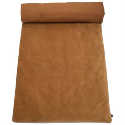 French Velvet Sofa Mattress in Tabac - washable (sold)