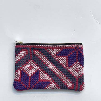 Vintage Indian Stitchwork Zip Purse no. 1