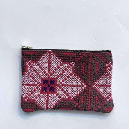 Vintage Indian Stitchwork Zip Purse no. 2