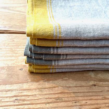 Linen / Cotton Kitchen Towel - Havana Ochre